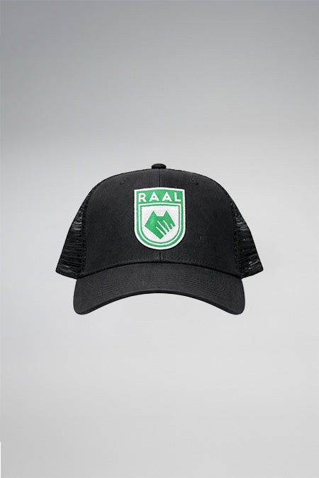 Casquette trucker ecusson brode - Noir