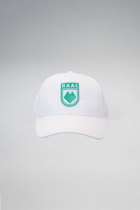 Casquette blanche ecusson brode