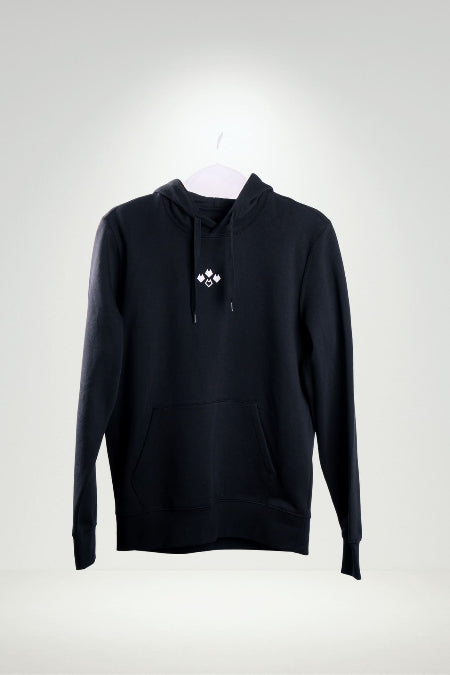 Sweatshirt à capuche 4 têtes de loup - Noir