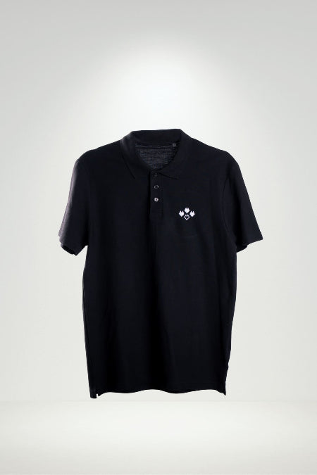 Polo 4 tetes de loup - Noir