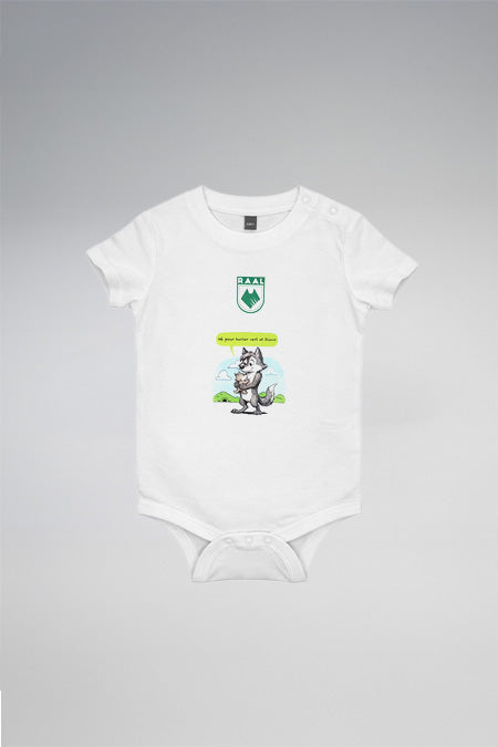Body bébé loup - Blanc