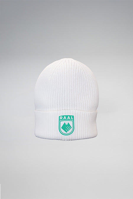 Bonnet ecusson brode - Blanc