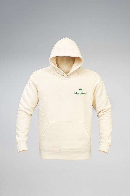 Sweatshirt à capuche Madame I Louve You - Beige