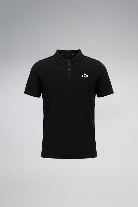 Polo 4 tetes de loup - Noir