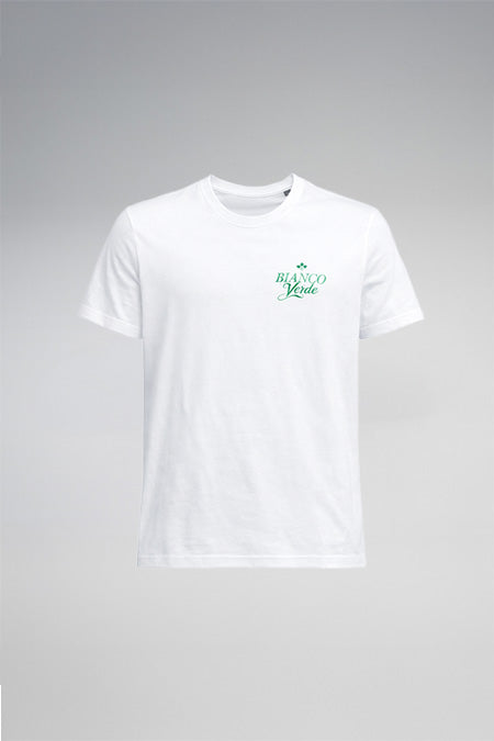 T-shirt Bianco Verde - Blanc